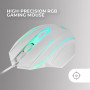Mars Gaming MCP124PRO, Français, Combo Gaming 4en1, Clavier RGB H-Mech avec Repose-Poignets, Souris RGB 3200DPI et Switches HUAN