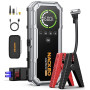 8000A Booster Batterie Voiture avec Gonfleur 160PSI, 12V Demarreur Batterie Voiture (Essence et Diesel Jusqu’à 12 L), 20000 mAh