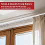Necdeol 3 Meter Rail Rideaux Plafond Adhesif, 9 * 33cm Tringle Rideau sans Percage, Rail Rideau Plafond, Tringle à Rideau Adhési
