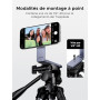 UGREEN Trépied Magnétique pour Téléphone MagSafe Couleur Gris Nébuleuse en Alliage d'aluminium Idéal pour Les Voyages Les Réunio