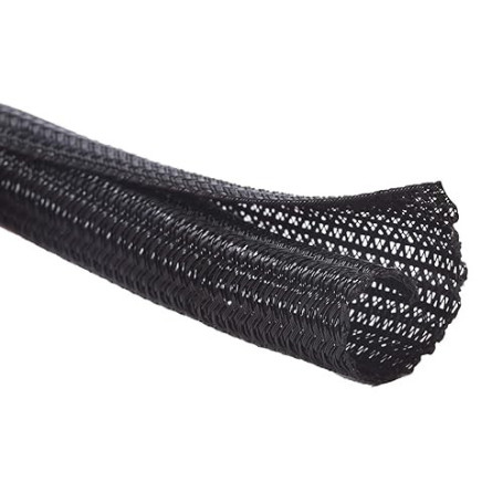 Alex Tech 25mm-7.7m Gaine Câble Auto-Fermeture Manchon de Câble Cache Câble Range Câble Gestion des Câbles pour Ordinateur, Auto