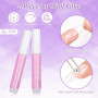 Becellen 500 Pièces Faux Ongles Amande, Transparent Couverture Complète Capsules Americaine Ongles avec Colle pour Femme Filles
