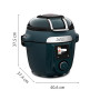 Moulinex Cookeo Infinity, Air fryer + multicuiseur sous pression, Sans pale de mélange, 17 programmes, Bleu Trust, CE97GUF0