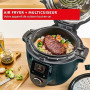 Moulinex Cookeo Infinity, Air fryer + multicuiseur sous pression, Sans pale de mélange, 17 programmes, Bleu Trust, CE97GUF0