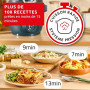 Moulinex Cookeo Infinity, Air fryer + multicuiseur sous pression, Sans pale de mélange, 17 programmes, Bleu Trust, CE97GUF0