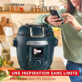 Moulinex Cookeo Infinity, Air fryer + multicuiseur sous pression, Sans pale de mélange, 17 programmes, Bleu Trust, CE97GUF0