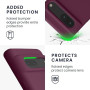 kwmobile Housse Compatible avec Google Pixel 7 Coque - Housse de téléphone Protection Souple en TPU Silicone - Bordeaux Violet