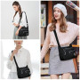 Aucuu Sac Bandouliere Femme, Sac à Main en Nylon, Multi-Poches Bandoulière Impermeable, Sacs à Bandoulières Multifonctionnel ave