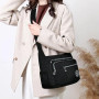 Aucuu Sac Bandouliere Femme, Sac à Main en Nylon, Multi-Poches Bandoulière Impermeable, Sacs à Bandoulières Multifonctionnel ave