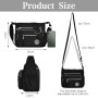 Aucuu Sac Bandouliere Femme, Sac à Main en Nylon, Multi-Poches Bandoulière Impermeable, Sacs à Bandoulières Multifonctionnel ave