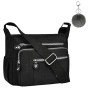 Aucuu Sac Bandouliere Femme, Sac à Main en Nylon, Multi-Poches Bandoulière Impermeable, Sacs à Bandoulières Multifonctionnel ave