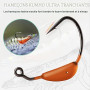 TRUSCEND Leurre Souple Easy Catch Shadtale avec Hameçon de BKK, Vibrante et Action de Jigging pour Plus de Touche, Leurre de Pêc