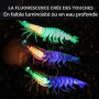 TRUSCEND Leurre Souple Easy Catch Shadtale avec Hameçon de BKK, Vibrante et Action de Jigging pour Plus de Touche, Leurre de Pêc