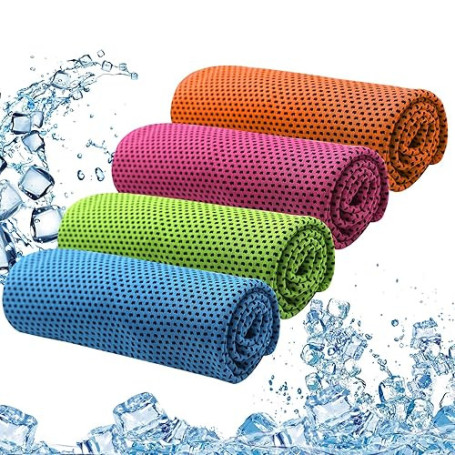 MINGRUO Serviette de Refroidissement, Serviette Microfibre Sport Musculation, Serviettes Rafraîchissantes pour Le Cou, Cooling T