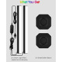 AURORIONCG 2 Barres Lumineuses LED RGBIC 42 cm avec Éclairage 270°, Lampe Gaming, Rétroéclairage TV et PC, Synchronisation Music
