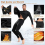 sous Vetement Thermique Homme Hiver sous-Vêtements Thermiques Homme sous Pull Thermique Énsemble Ski Collant Elasticité Ensemble