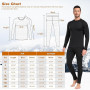 sous Vetement Thermique Homme Hiver sous-Vêtements Thermiques Homme sous Pull Thermique Énsemble Ski Collant Elasticité Ensemble