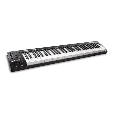 M-AUDIO Keystation 61MK3 - Clavier MIDI USB 61 Touches Semi-Lestées, Commandes Paramétrables, Molettes Pitch/Modulation, Connexi