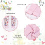 HOTUT Filles Pyjamas, Ensembles de Pyjama Enfants Manches Longues Coton vêtements de Nuit avec des Motifs Exquis pour Enfants 5-