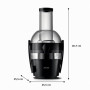 Philips Centrifugeuse Série 3000 - Extracteur de Jus avec cheminée XL 75mm, Technologie QuickClean, Capacité 2 L, Puissance 800W