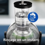 Philips Centrifugeuse Série 3000 - Extracteur de Jus avec cheminée XL 75mm, Technologie QuickClean, Capacité 2 L, Puissance 800W