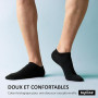 12 Paires Chaussettes Basses Homme et Femme - Socquettes Homme et Femme - Socquettes Courtes Coton Respirant