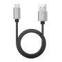 deleyCON 1,5m Nylon USB-C Câble Charge Liaison Données USB Type C Connecteur Métallique Recharge & Synchronisation Mobile & Smar