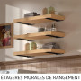 Equerre Etagere Murale,equerre fixation 20cm, Support etagere murale,Equerre Charge Lourde,Support étagère Murale ,Lot de 6