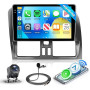 Hodozzy 4G+64G Autoradio pour Volvo XC60 2008-2013 Android 9 Pouces Incell Écran Tactile GPS Carplay Android Auto sans Fil, Post