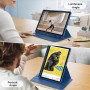 EasyAcc Coque Rotative pour Samsung Galaxy Tab A11+ Plus 2025 / A9+ 11 Pouces 2023 avec Porte Stylet, Étui Housse de Protection 