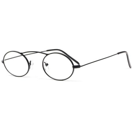 Petites Lunettes de Lecture Rondes Noires Vintage en Metal Cicly - Taille: Dioptrie 2,5 - Couleur: Noir - Mixte