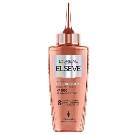 L’OREAL PARIS – Elseve Fiber Booster – Sérum Anti-Chute Cheveux Clairsemés – Cure 6 Semaines* - Stimule la Pousse* – Augmente la