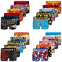 Freegun Pack Surprise Boxer Homme, Calecon Modèle Aléatoire, Confortable et Agréable (Lot de 5)