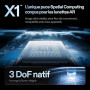 XREAL One Pro AR Lunettes, Réalité Augmentée Puce X1,REAL 3D,XR Glass 3DoF Natives,Optique X-Prism 57° FOV, Écran HD171" 120Hz,p