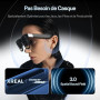 XREAL One Pro AR Lunettes, Réalité Augmentée Puce X1,REAL 3D,XR Glass 3DoF Natives,Optique X-Prism 57° FOV, Écran HD171" 120Hz,p