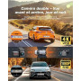 iZEEKER 4K Dashcam Voiture Avant Arrière, Wi-Fi 6 Intégré, Carte SD 32G Offerte, Caméra Dual 4K+1080P, Écran IPS 2,99", Contrôle