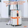 Linpr Sangles de Bagages Croisées, Sangle de Valise Élastiques Réglables, Sangles de Luggages avec Serrure TSA et Étiquette Nomi