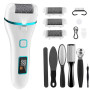 Wolady Rapeuse Pieds Electrique, 14 en 1 Rappe Pieds Pédicure Rechargeable, Ponceuse Pied Étanche Anti-callosités et Peaux Dures