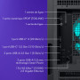 Alienware Aurora PC Gamer ACT1250 - Intel Core Ultra 7 265KF Series 2, Nvidia GeForce RTX 5070, 32 Go RAM DDR5, 1 to SSD, Refroi