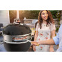 onlyfire BRK-6023 Kit Pizza pour Weber 57 cm - Anneau à Pizza en INOX avec Poignées Amovibles, Pierre à Pizza 38 cm, Pelle à Piz