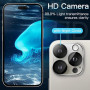 JETech Protecteur d'Objectif de Caméra pour iPhone 16 Pro 6,3 Pouces et iPhone 16 Pro Max 6,9 Pouces, Verre Trempé 9H, Anti-Rayu