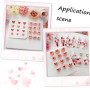 SUNNYCLUE 1 boîte de 12 emporte Pièces en Forme de Cœur pour Boucles d'oreilles 12 Styles pour la Saint Valentin en Argile Polym