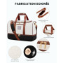LOVEVOOK Sac de voyage pour femme - Sac de voyage Weekender - Avec trousse de toilette, compartiment à chaussures et compartimen