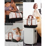 LOVEVOOK Sac de voyage pour femme - Sac de voyage Weekender - Avec trousse de toilette, compartiment à chaussures et compartimen