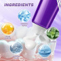 Lot de 2 dentifrices SP-7 violets, blanchiment des dents, dentifrice probiotique, dentifrice blanchissant intensif pour dents se