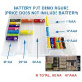 WYAN 1Pcs Boîte à Piles en Plastique,Boîtier de Rangement de Batterie Transparent,Rangement Piles pour 60pcs AA+40pcs AAA Pile B