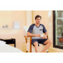 Irdcomps Pyjama Homme Coton Ete Ensembles de Pyjama Été Court Doux Short à Manches Courtes col V Vêtements de Nuit Vêtements de 
