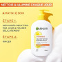 GARNIER Skin Active - Gel Nettoyant Booster D'Éclat - pH Neutre - Démaquille En Douceur, Hydrate & Illumine - Enrichi En Vitamin