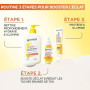 GARNIER Skin Active - Gel Nettoyant Booster D'Éclat - pH Neutre - Démaquille En Douceur, Hydrate & Illumine - Enrichi En Vitamin