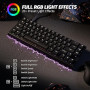ATTACK SHARK X68 HE Clavier 8000Hz Rapid Trigger, Clavier Gamer Filaire RGB 60% avec Précision RT de 0,01 mm avec Interrupteur M